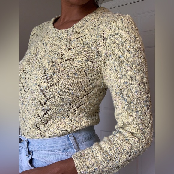 Vintage sweater yellow pastels - Picture 5 of 5